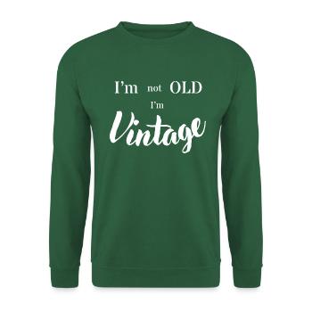 Not old but Vintage - Unisex Sweatshirt - green - Front