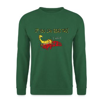 Funny little giraffe - Unisex Sweatshirt - green - Front
