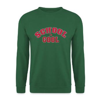 School is cool - Unisex Sweatshirt - green - Front