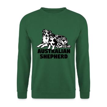 Australian Shepherd Generations - Unisex Sweatshirt - green - Front