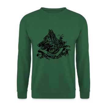 Tervueren Malionis on Retro Banner - Unisex Sweatshirt - green - Front