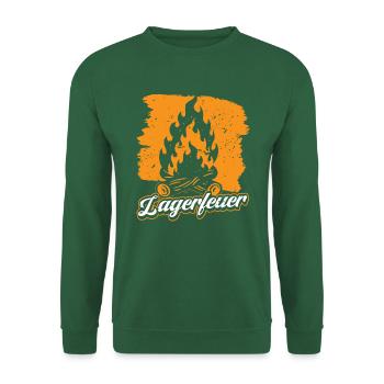 Camp fire - Unisex Pullover - Grün - Vorne