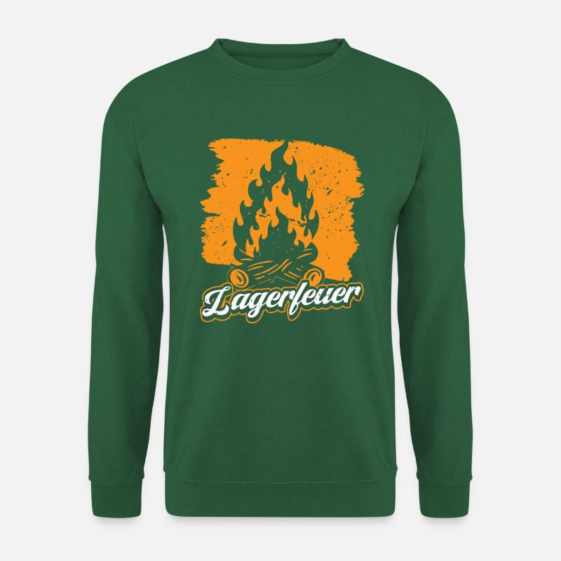 Camp fire - Unisex Pullover - Grün