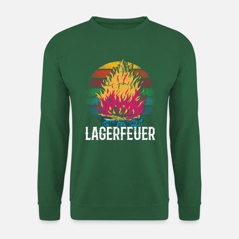 Camp fire - Unisex Pullover - Grün