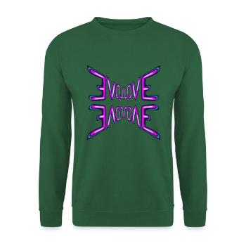 Love inscription mirrored - Unisex Sweatshirt - green - Front