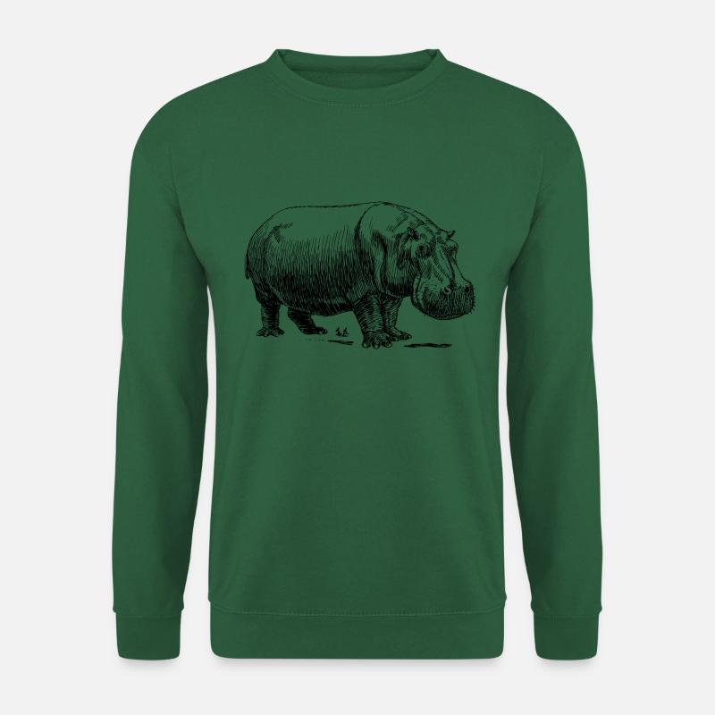 Herr Nilpferd - Unisex Pullover - Grün