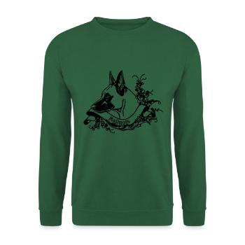 Malinois an Retro Banner No.2 - Unisex Sweatshirt - green - Front