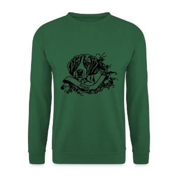 Beagle an Retro Banner - Unisex Sweatshirt - green - Front