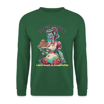 Zombie Kellnerin - Unisex Pullover - Grün - Vorne