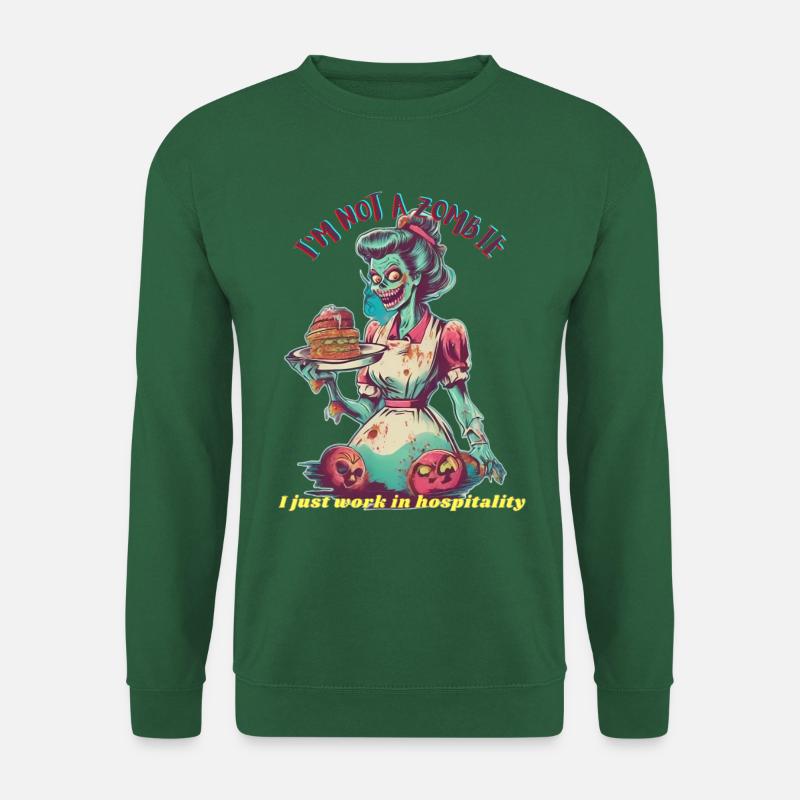 Zombie Kellnerin - Unisex Pullover - Grün