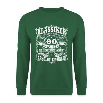 60. Geburtstag 60 Jahre Klassiker Geschenk - Unisex Pullover - Grün - Vorne