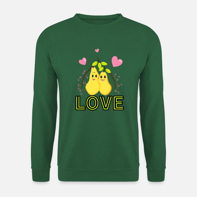 Süße gelbe Birnen - Unisex Pullover - Grün