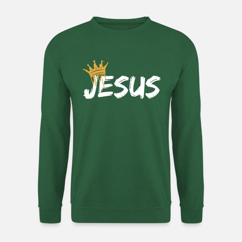 Jesus - Unisex Pullover - Grün