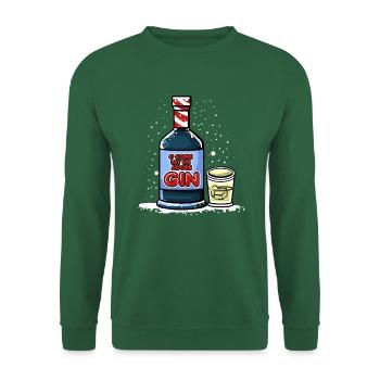 BIÈRE DE NOËL 4 - Sweat-shirt Unisexe - vert foncé - Devant