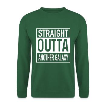 Tout droit sorti d’une autre galaxie - Sweat-shirt Unisexe - vert foncé - Devant