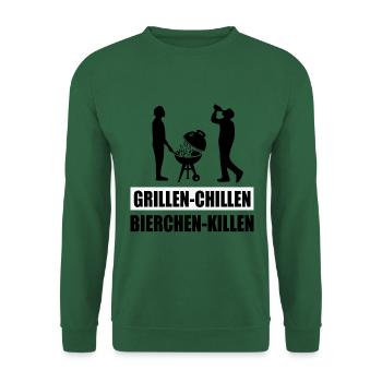 BBQ - Unisex Pullover - Grün - Vorne