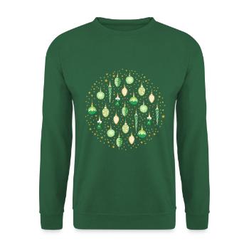Galaxie de Noël Vert - Sweat-shirt Unisexe - vert foncé - Devant