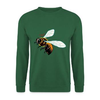Abeille - Sweat-shirt Unisexe - vert foncé - Devant