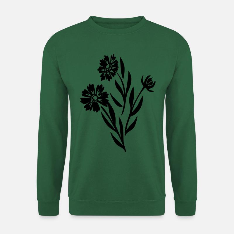 Blumen Blumenkind flower fleur Geschenkidee - Unisex Pullover - Grün
