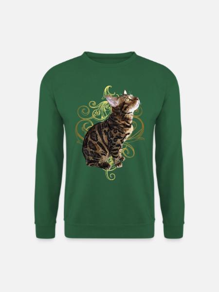 Bengal Cat - Unisex Sweatshirt - green
