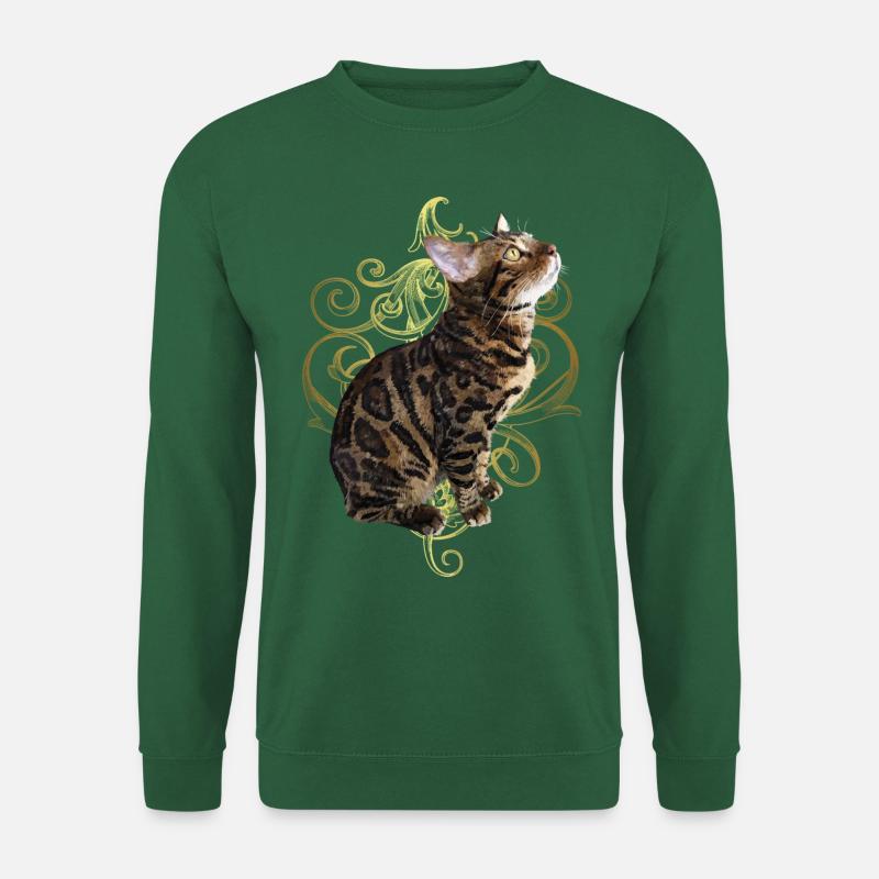 Bengal Cat - Unisex Sweatshirt - green
