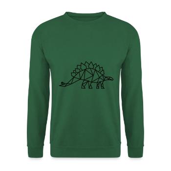 Stegosaurus Geometry Dino - Unisex Sweatshirt - green - Front