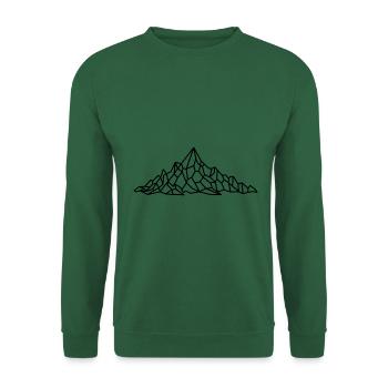 Mountains Geometric Hiking - Unisex Sweatshirt - green - Front