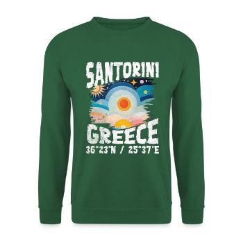 Greece aegean islands col - Unisex Sweatshirt - green - Front