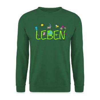 Phil and Friends Leben - Unisex Pullover - Grün - Vorne