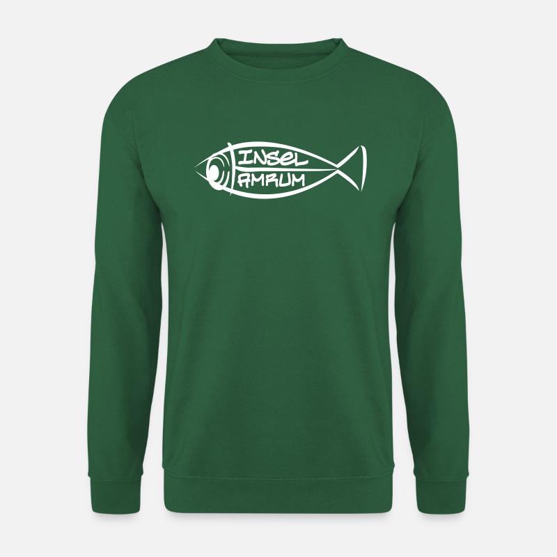 Fisch: Insel Amrum - Unisex Pullover - Grün
