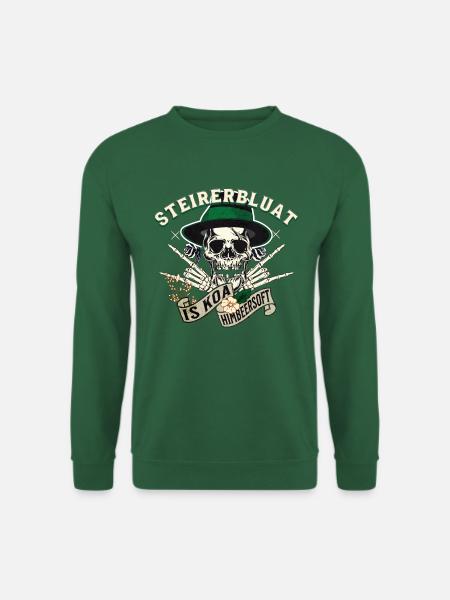 Steirerbluat Is Koa Himbeersoft Trachten Slogan - Unisex Pullover - Grün