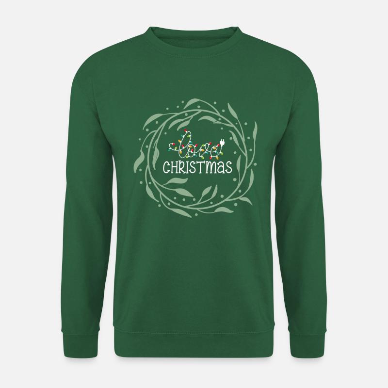 christmas love kranz - Unisex Pullover - Grün
