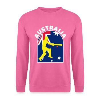Australia Cricket Batsman Australia Flag - Unisex Sweatshirt - pink - Front
