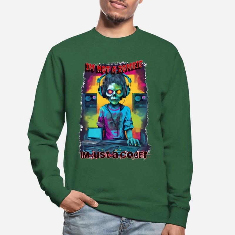 zombie coder Unisex Sweatshirt