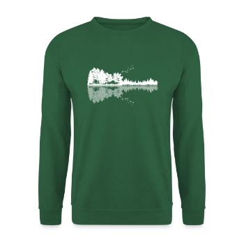 Nature Guitar, Guitar, cool Nature Guitar, Guitar - Unisex Sweatshirt - green - Front