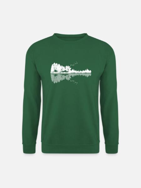 Naturgitarre, Gitarre, coole Naturgitarre, Gitarre - Unisex Pullover - Grün