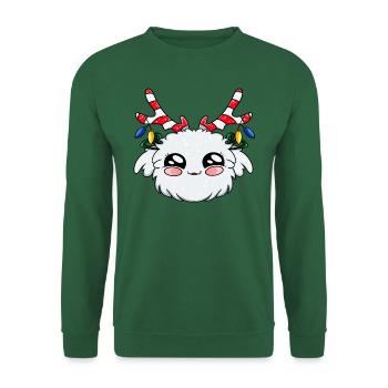 Kawaii Weihnachtsmonster - Unisex Pullover - Grün - Vorne