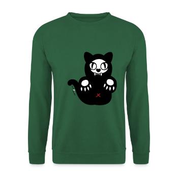 Ghost Cat - Unisex Pullover - Grün - Vorne