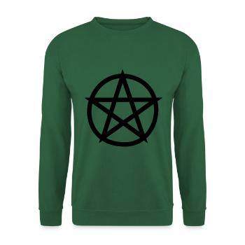 Pentagram Witch Halloween - Unisex Sweatshirt - green - Front