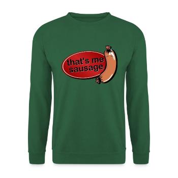 es ist mir wurscht - denglisch - that's me sausage - Unisex Pullover - Grün - Vorne