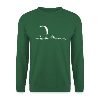 Paragliding Alps - Unisex Sweatshirt - green - Front