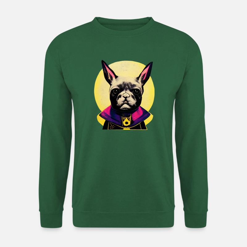 Frenchie der Zauberer - Unisex Pullover - Grün