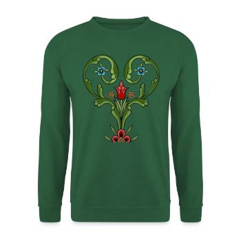 RUSTIC HEART - Unisex Sweatshirt - green - Front