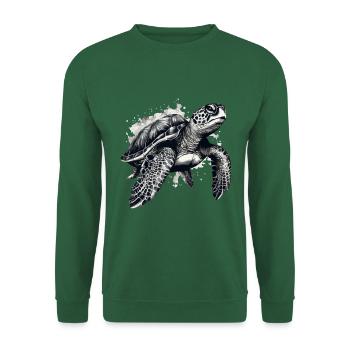 The turtle - Unisex Sweatshirt - green - Front