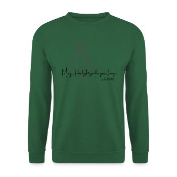 Que sa lumière te guide toujours - Sweat-shirt Unisexe - vert foncé - Devant