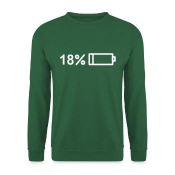 Enfin 18 ! Joyeux 18 ans! Conception d’anniversaire - Sweat-shirt Unisexe - vert foncé - Devant