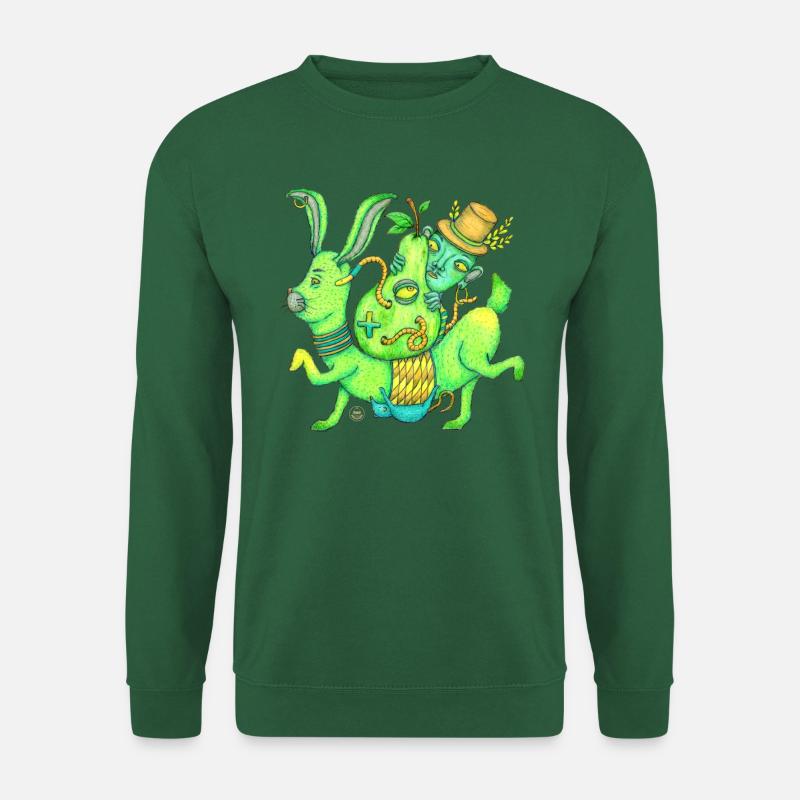 Magic, Hase, Zauberer, Birne - Unisex Pullover - Grün