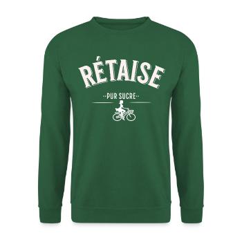 Rétaise pur sucre - Sweat-shirt Unisexe - vert foncé - Devant