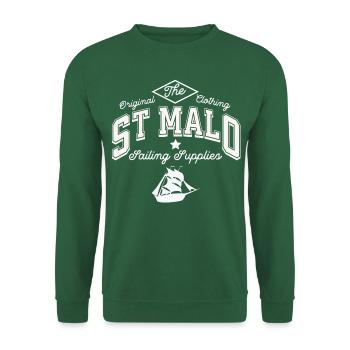 St Malo sailing supplies - Sweat-shirt Unisexe - vert foncé - Devant