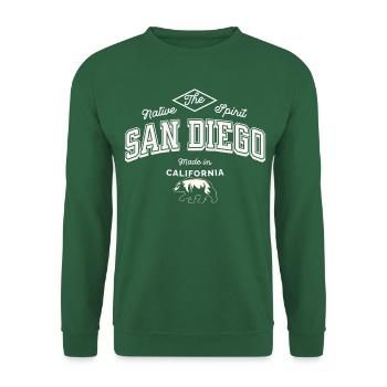 San Diego Der einheimische Geist - Unisex Pullover - Grün - Vorne